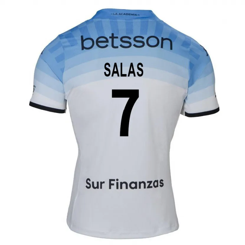 Danxen Herren Maximiliano Salas #7 Weiß Blau Schwarz Auswärtstrikot Trikot 2024/25 T-Shirt Schweiz