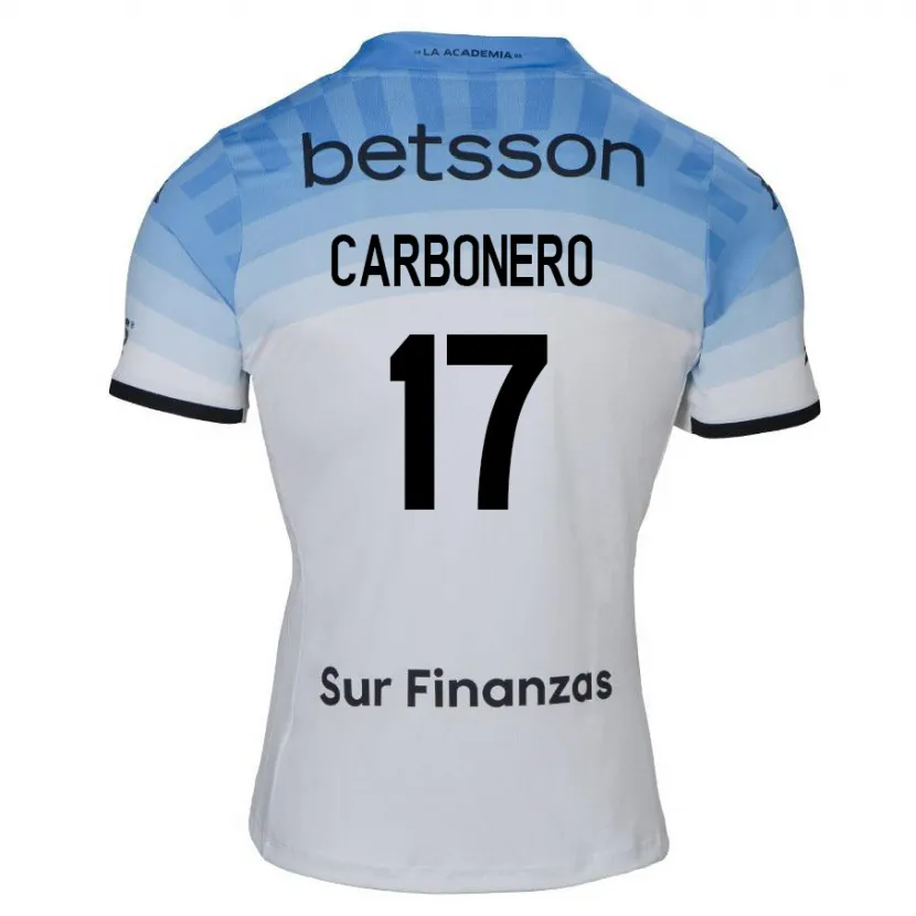 Danxen Herren Johan Carbonero #17 Weiß Blau Schwarz Auswärtstrikot Trikot 2024/25 T-Shirt Schweiz