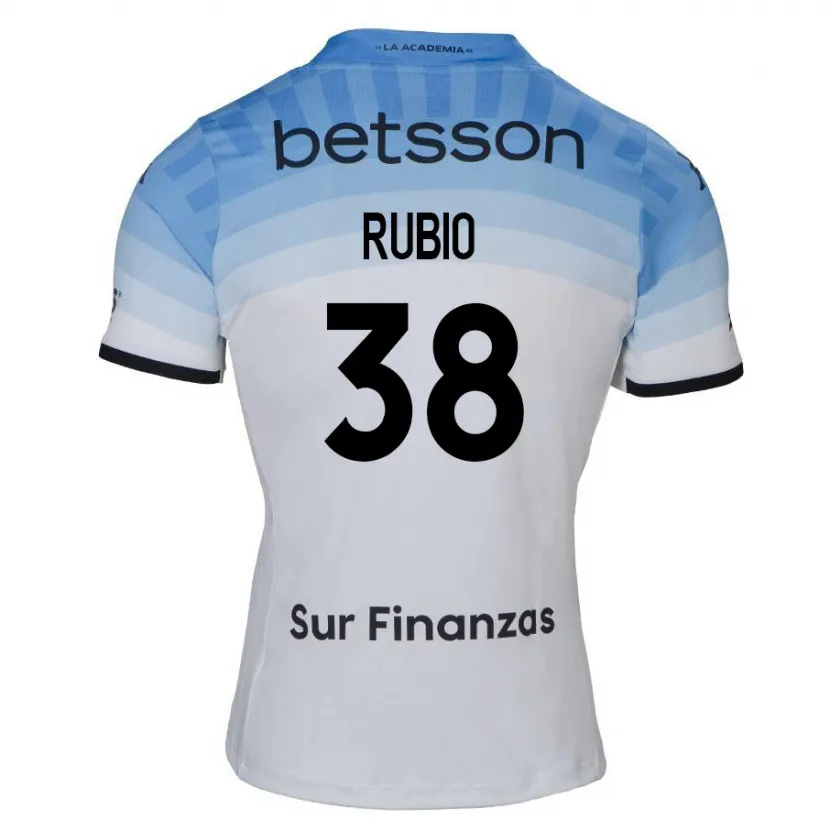 Danxen Herren Tobías Rubio #38 Weiß Blau Schwarz Auswärtstrikot Trikot 2024/25 T-Shirt Schweiz