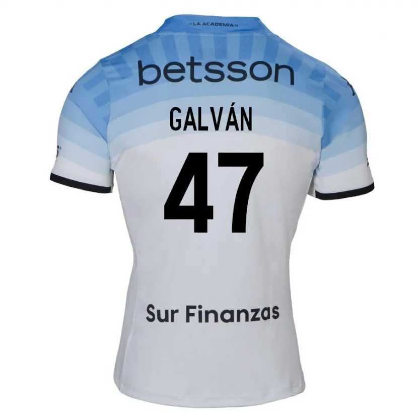 Danxen Herren Ignacio Galván #47 Weiß Blau Schwarz Auswärtstrikot Trikot 2024/25 T-Shirt Schweiz