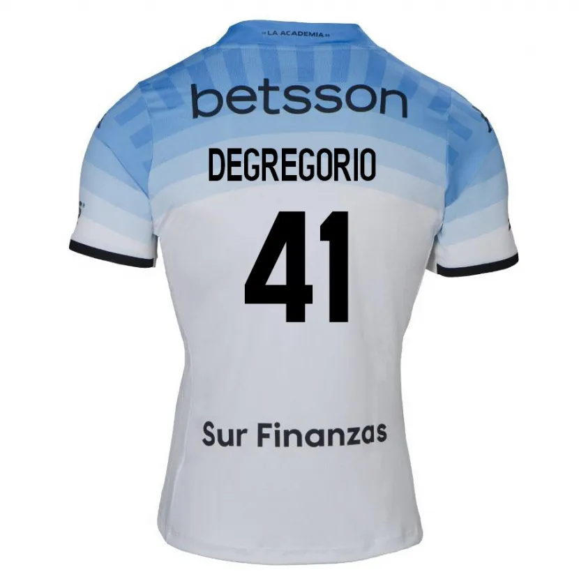 Danxen Herren Ramiro Degregorio #41 Weiß Blau Schwarz Auswärtstrikot Trikot 2024/25 T-Shirt Schweiz