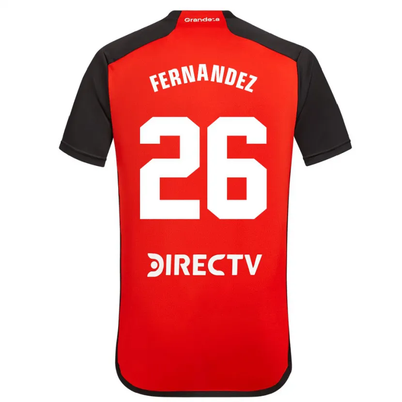 Danxen Herren Nacho Fernández #26 Rot Schwarz Weiß Auswärtstrikot Trikot 2024/25 T-Shirt Schweiz