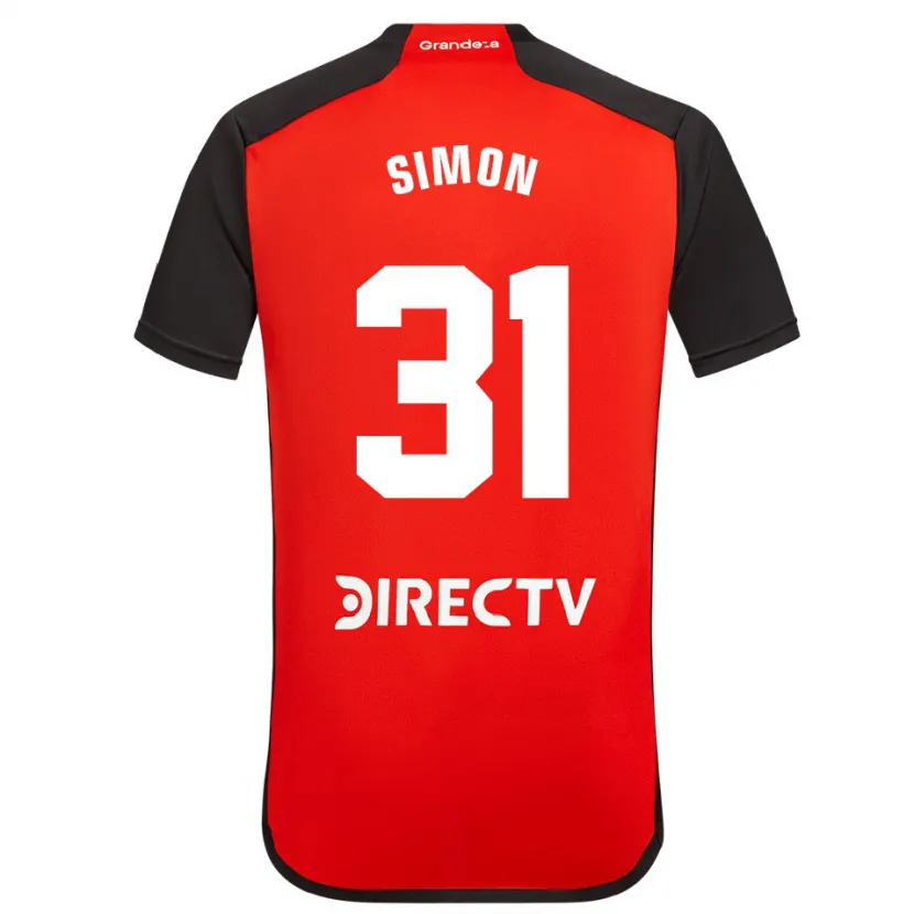 Danxen Herren Santiago Simón #31 Rot Schwarz Weiß Auswärtstrikot Trikot 2024/25 T-Shirt Schweiz