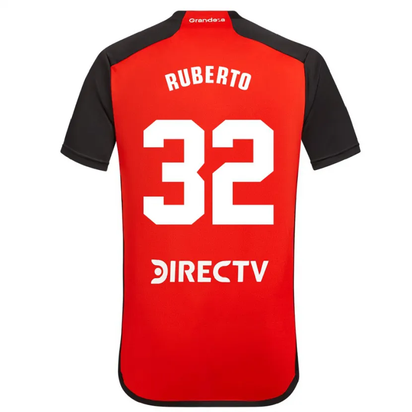 Danxen Herren Agustín Ruberto #32 Rot Schwarz Weiß Auswärtstrikot Trikot 2024/25 T-Shirt Schweiz