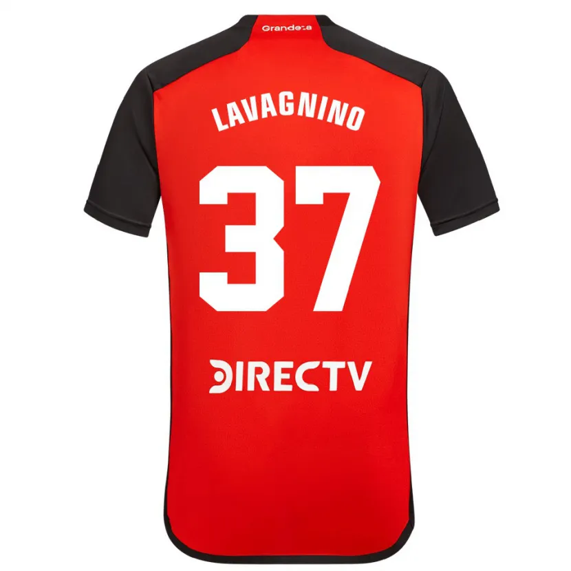 Danxen Herren Lucas Lavagnino #37 Rot Schwarz Weiß Auswärtstrikot Trikot 2024/25 T-Shirt Schweiz