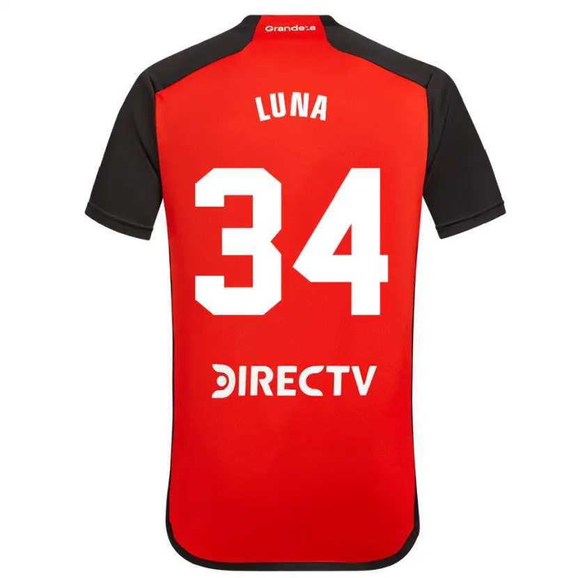 Danxen Herren Jonás Luna #34 Rot Schwarz Weiß Auswärtstrikot Trikot 2024/25 T-Shirt Schweiz