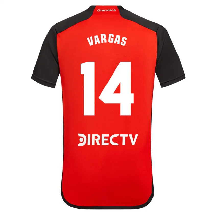 Danxen Herren Agustina Vargas #14 Rot Schwarz Weiß Auswärtstrikot Trikot 2024/25 T-Shirt Schweiz