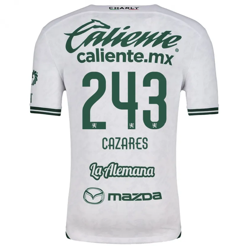 Danxen Herren Juan Cázares #243 Weiß Grün Auswärtstrikot Trikot 2024/25 T-Shirt Schweiz