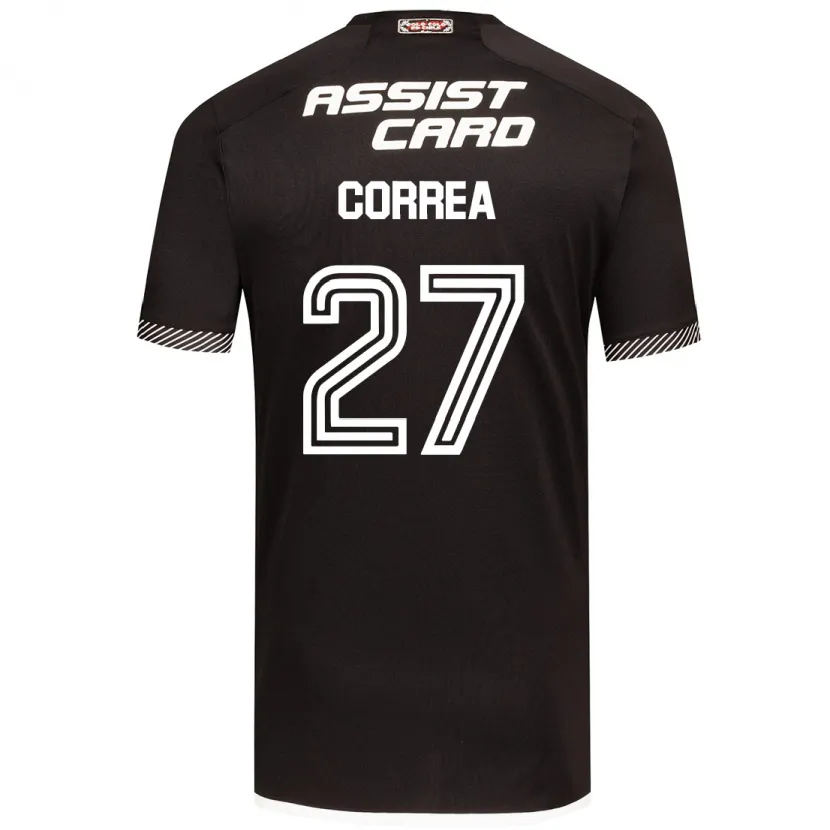 Danxen Herren Javier Correa #27 Schwarz-Weiss Auswärtstrikot Trikot 2024/25 T-Shirt Schweiz