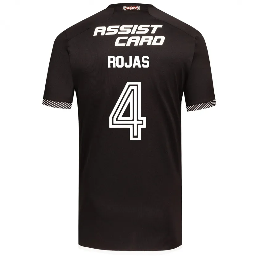 Danxen Herren Javier Rojas #4 Schwarz-Weiss Auswärtstrikot Trikot 2024/25 T-Shirt Schweiz