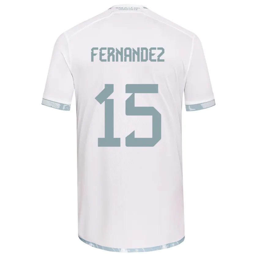 Danxen Herren Vicente Fernández #15 Weiß Grau Auswärtstrikot Trikot 2024/25 T-Shirt Schweiz