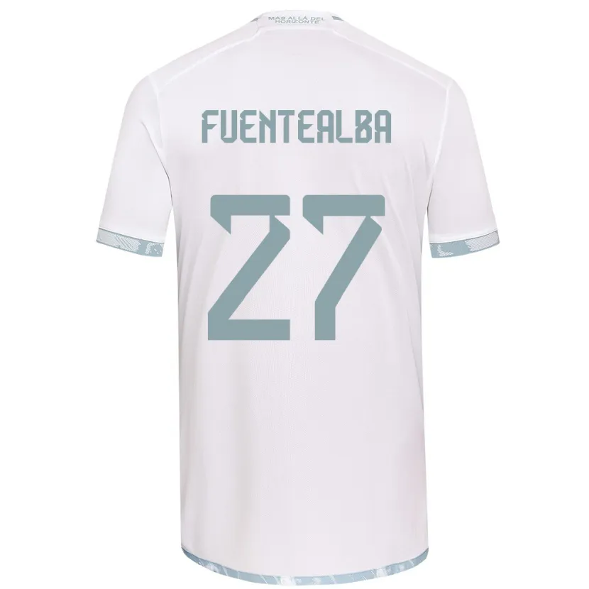 Danxen Herren Jeison Fuentealba #27 Weiß Grau Auswärtstrikot Trikot 2024/25 T-Shirt Schweiz