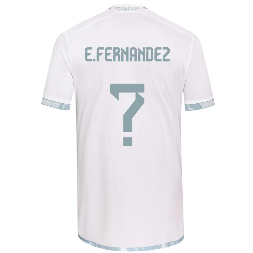 Danxen Herren Enzo Fernández #0 Weiß Grau Auswärtstrikot Trikot 2024/25 T-Shirt Schweiz