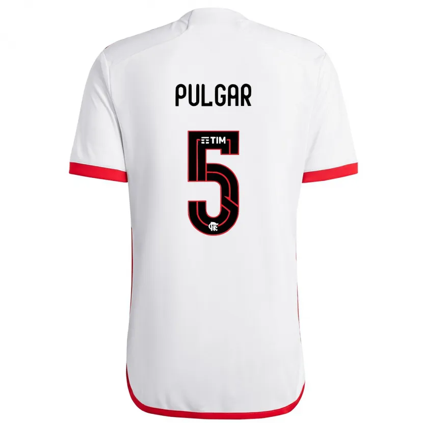 Danxen Herren Erick Pulgar #5 Weiß Rot Auswärtstrikot Trikot 2024/25 T-Shirt Schweiz