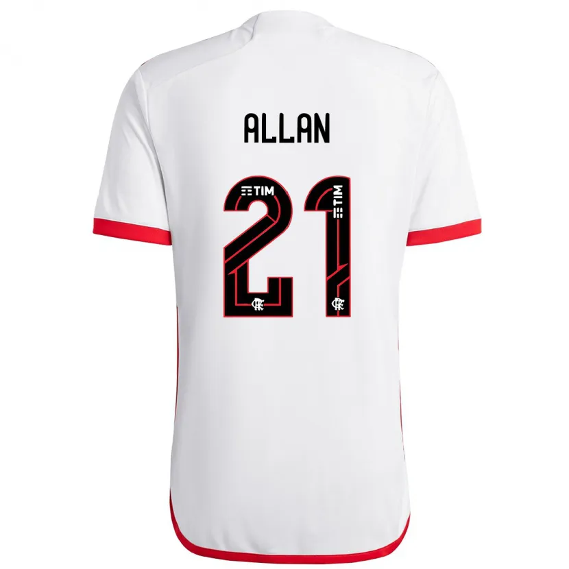 Danxen Herren Allan #21 Weiß Rot Auswärtstrikot Trikot 2024/25 T-Shirt Schweiz