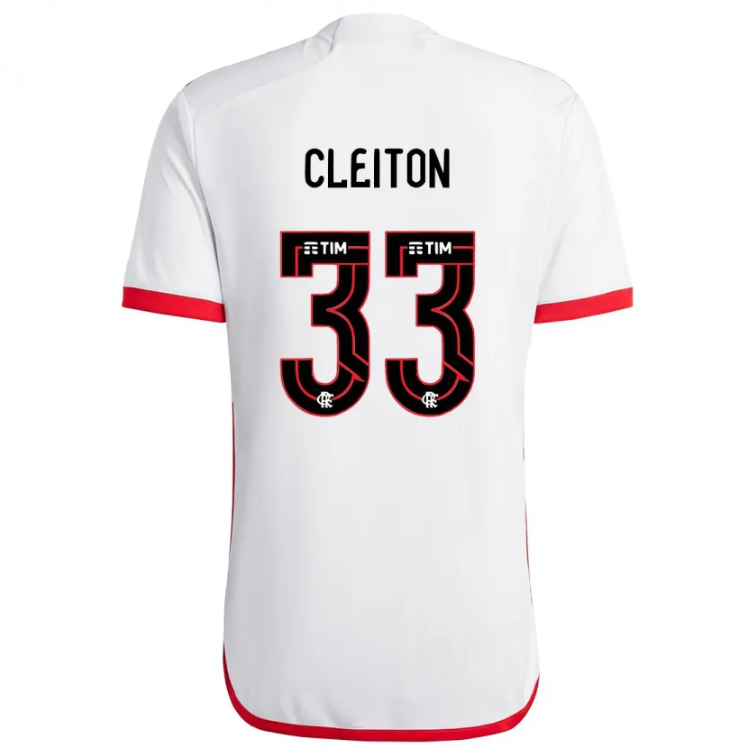 Danxen Herren Cleiton #33 Weiß Rot Auswärtstrikot Trikot 2024/25 T-Shirt Schweiz