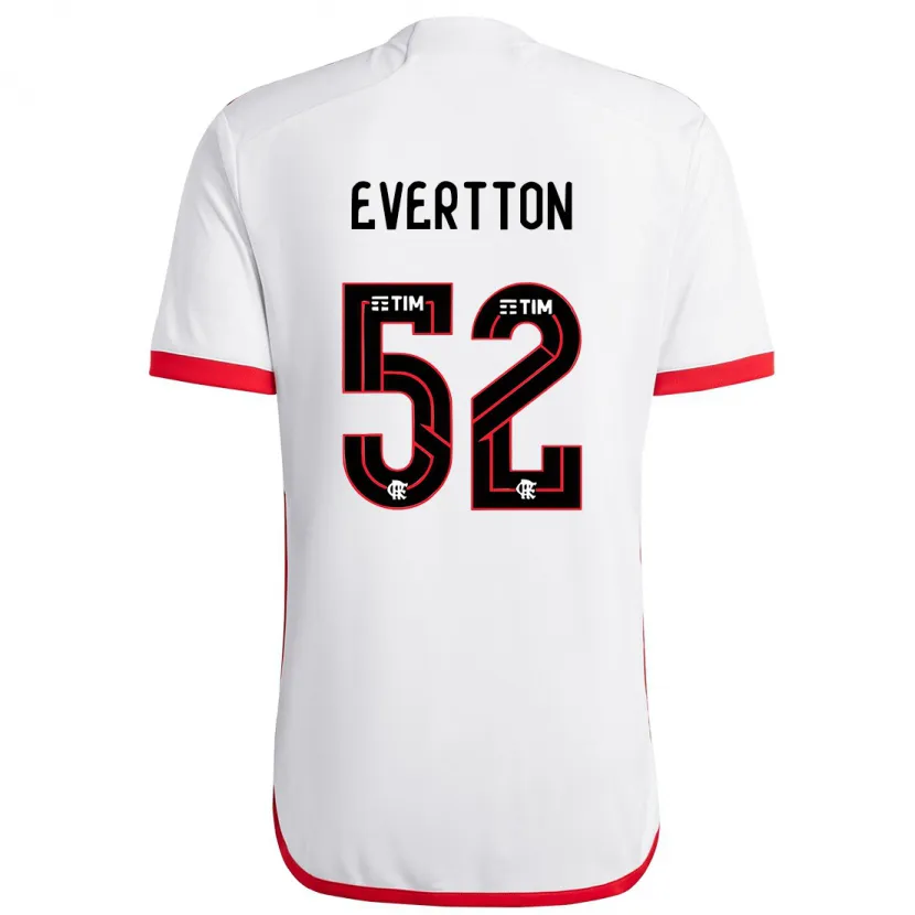 Danxen Herren Evertton #52 Weiß Rot Auswärtstrikot Trikot 2024/25 T-Shirt Schweiz