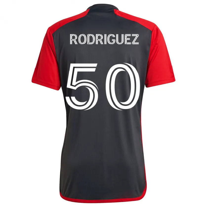 Danxen Damen Abraham Rodriguez #50 Grau Rot Heimtrikot Trikot 2024/25 T-Shirt Schweiz