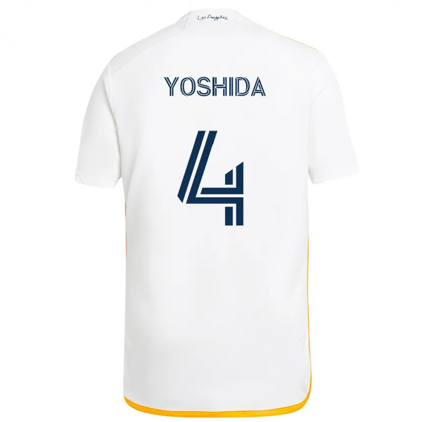 Danxen Damen Maya Yoshida #4 Weiß Gelb Heimtrikot Trikot 2024/25 T-Shirt Schweiz