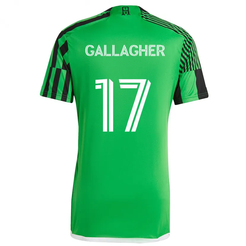 Danxen Damen Jon Gallagher #17 Grün Schwarz Heimtrikot Trikot 2024/25 T-Shirt Schweiz