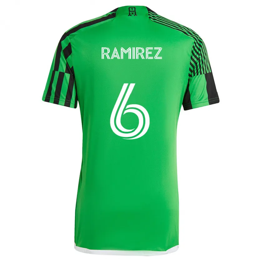 Danxen Damen Alonso Ramírez #6 Grün Schwarz Heimtrikot Trikot 2024/25 T-Shirt Schweiz