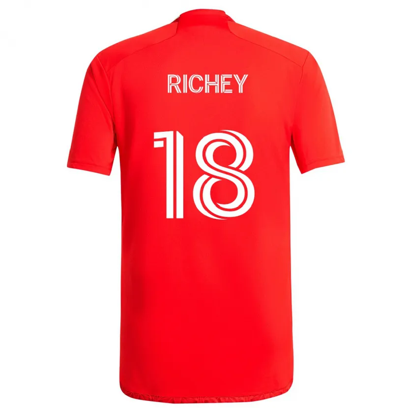 Danxen Damen Spencer Richey #18 Rot-Weiss Heimtrikot Trikot 2024/25 T-Shirt Schweiz