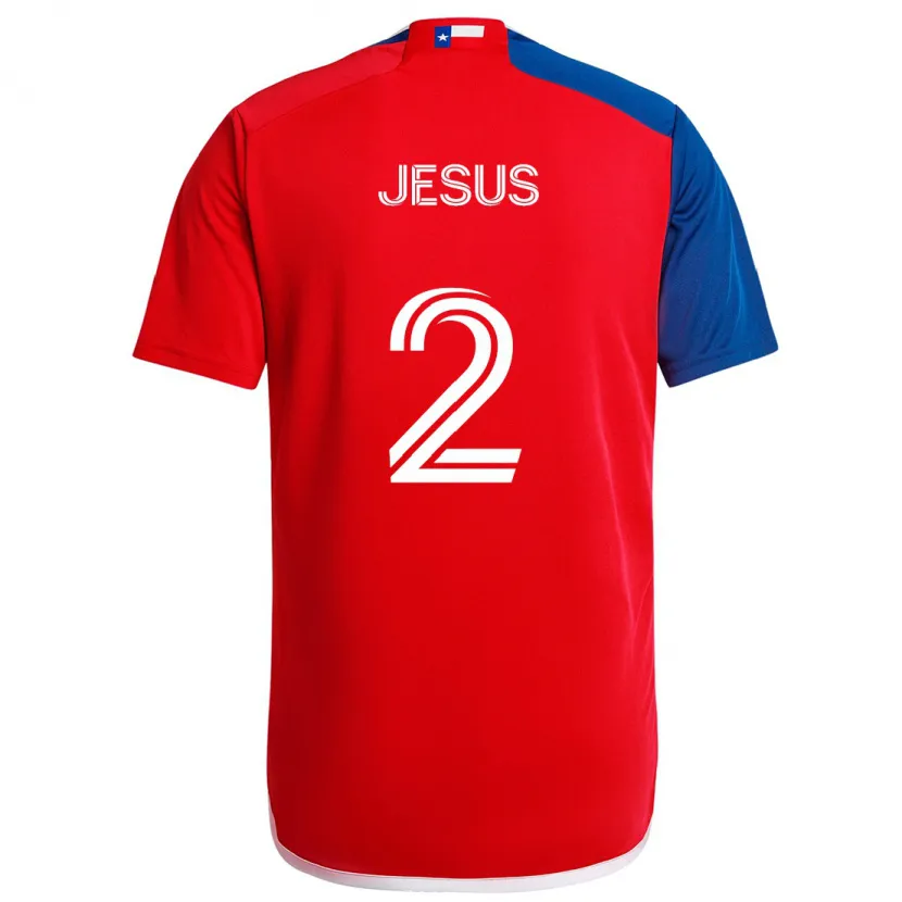 Danxen Damen Geovane Jesus #2 Blau Rot Heimtrikot Trikot 2024/25 T-Shirt Schweiz