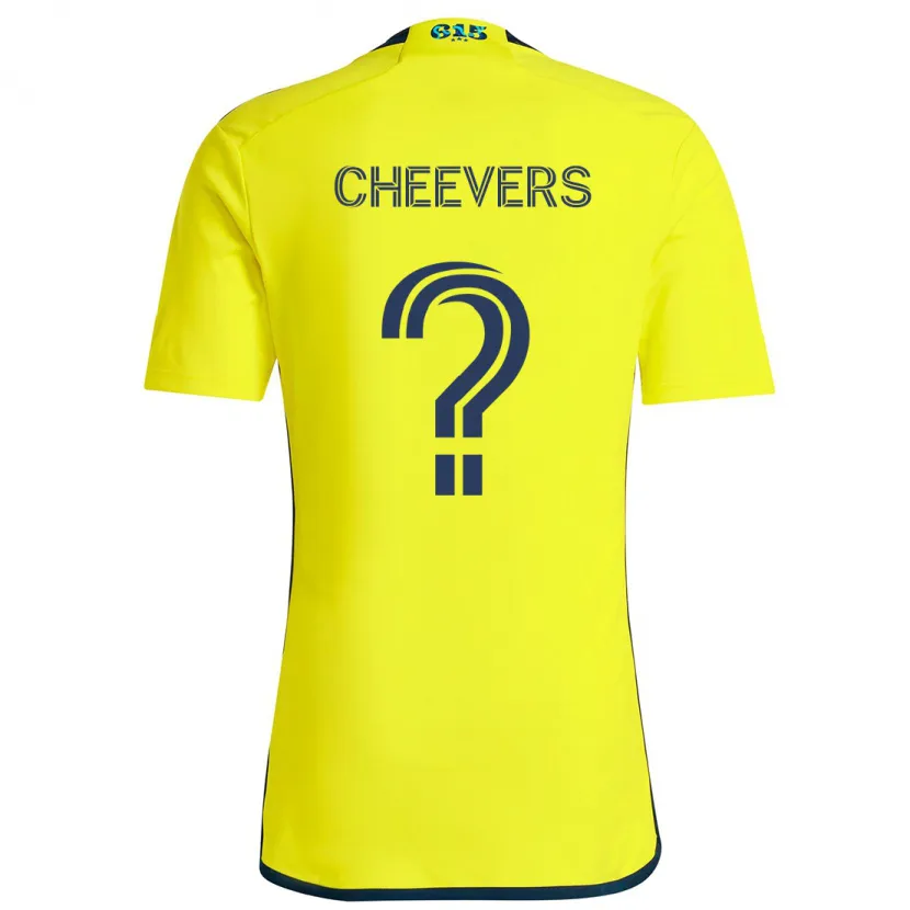 Danxen Damen Scott Cheevers #0 Gelb Blau Heimtrikot Trikot 2024/25 T-Shirt Schweiz