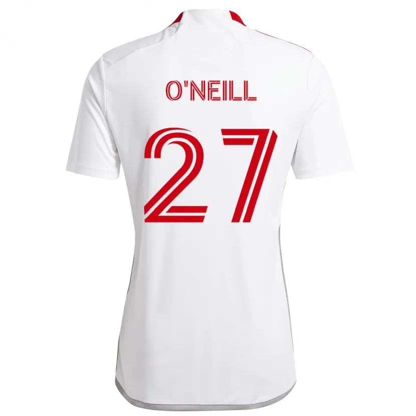 Danxen Damen Shane O'neill #27 Weiß Rot Auswärtstrikot Trikot 2024/25 T-Shirt Schweiz