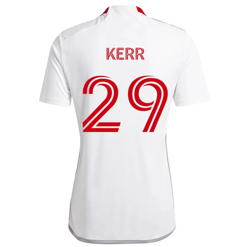 Danxen Damen Deandre Kerr #29 Weiß Rot Auswärtstrikot Trikot 2024/25 T-Shirt Schweiz