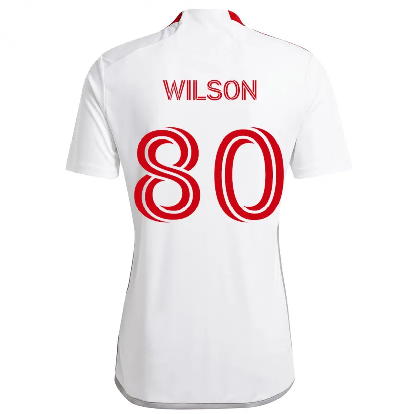 Danxen Damen Shafique Wilson #80 Weiß Rot Auswärtstrikot Trikot 2024/25 T-Shirt Schweiz