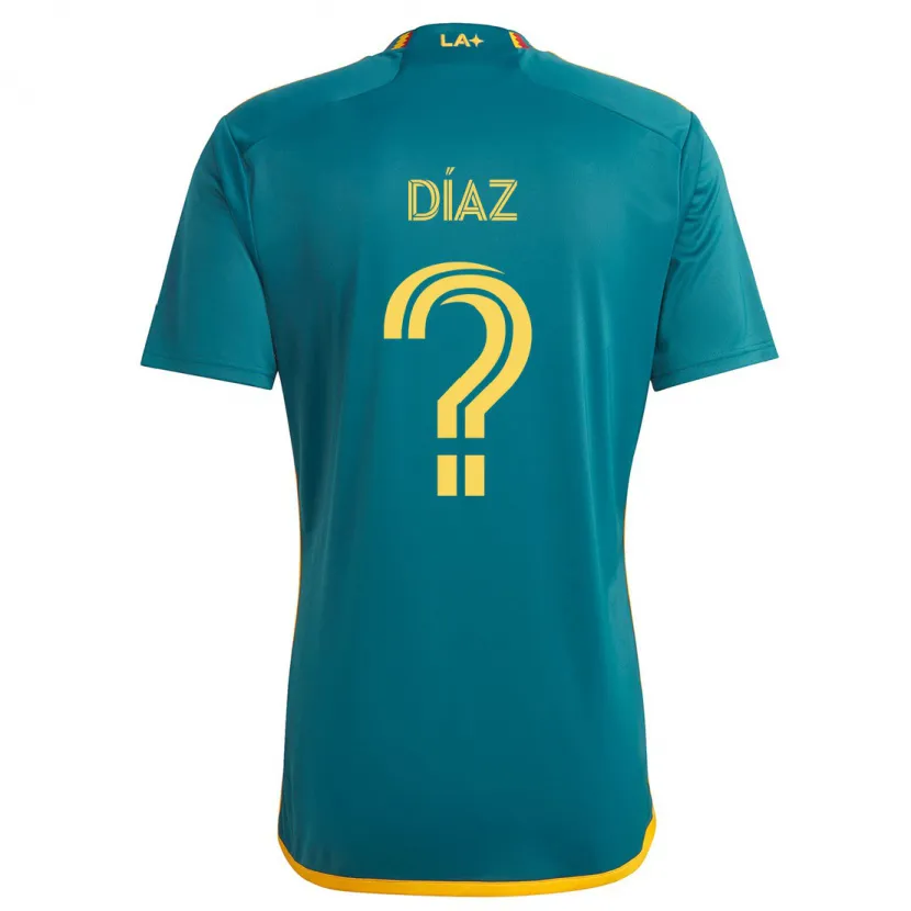 Danxen Damen Carlos Díaz #0 Grün Gelb Auswärtstrikot Trikot 2024/25 T-Shirt Schweiz