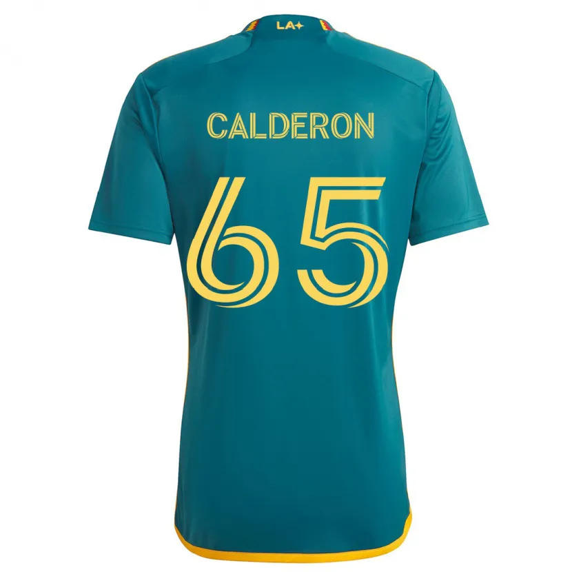 Danxen Damen Juan Calderón #65 Grün Gelb Auswärtstrikot Trikot 2024/25 T-Shirt Schweiz