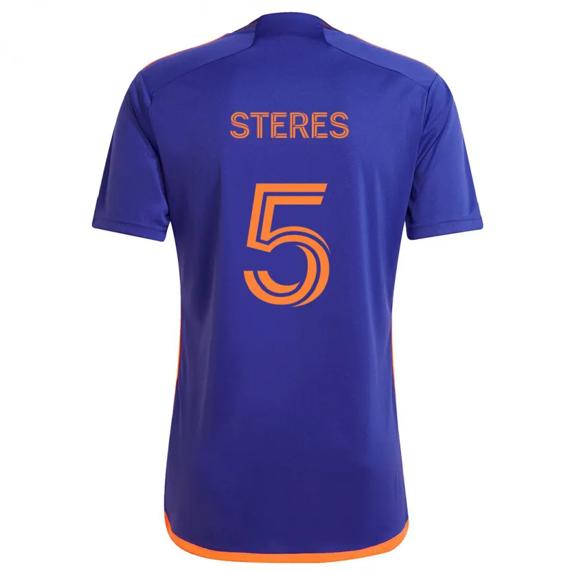 Danxen Damen Daniel Steres #5 Lila Orange Auswärtstrikot Trikot 2024/25 T-Shirt Schweiz