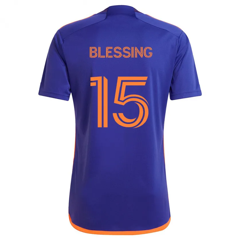 Danxen Damen Latif Blessing #15 Lila Orange Auswärtstrikot Trikot 2024/25 T-Shirt Schweiz