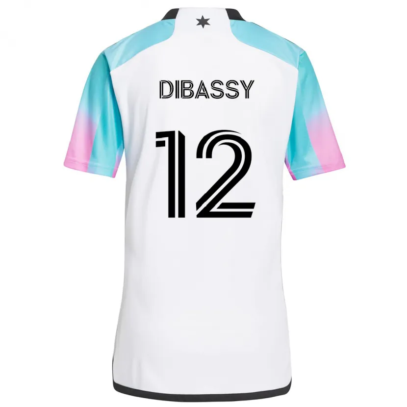 Danxen Damen Bakaye Dibassy #12 Weiß Blau Schwarz Auswärtstrikot Trikot 2024/25 T-Shirt Schweiz