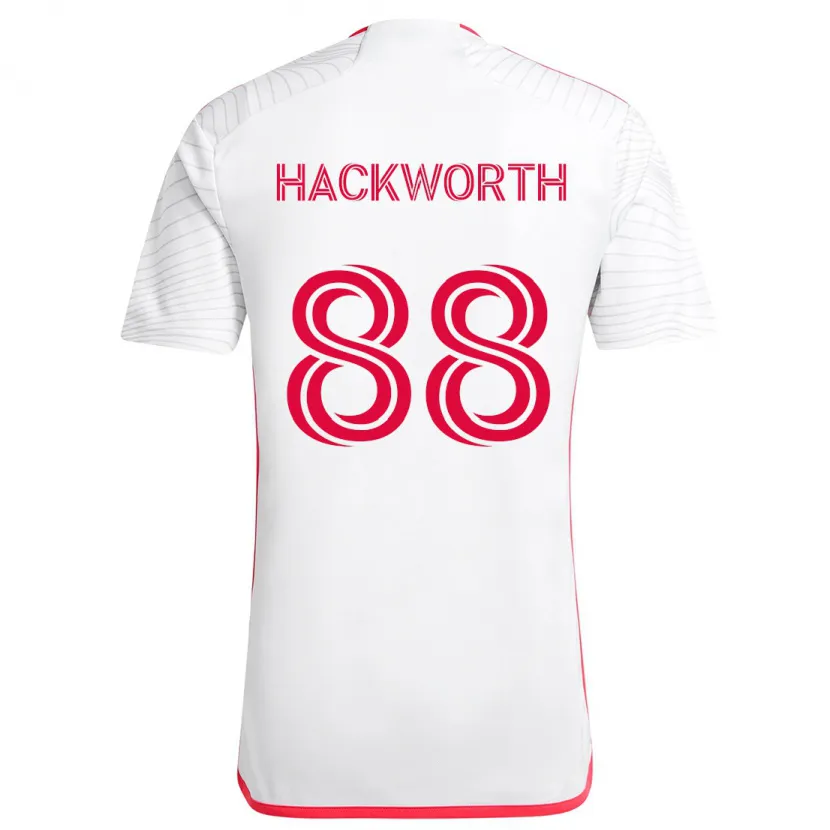 Danxen Damen Larsen Hackworth #88 Weiß Rot Auswärtstrikot Trikot 2024/25 T-Shirt Schweiz