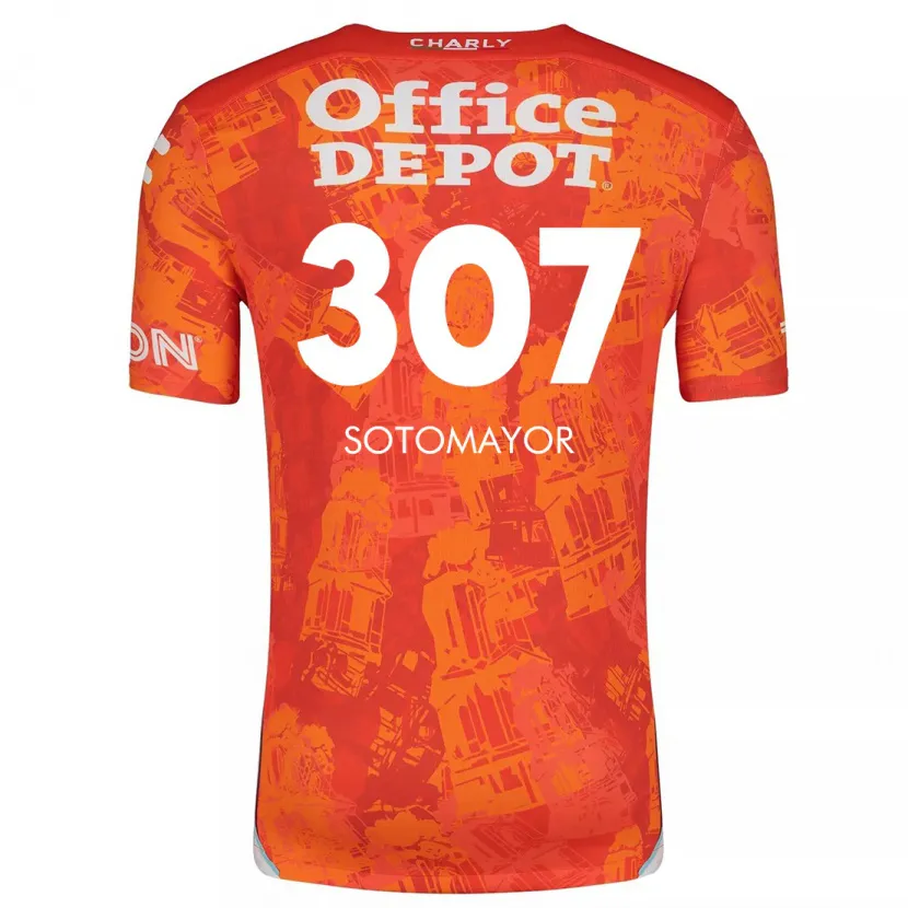 Danxen Damen Jacob Sotomayor #307 Orange Weiß Auswärtstrikot Trikot 2024/25 T-Shirt Schweiz