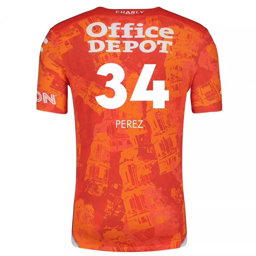 Danxen Damen Julio Pérez #34 Orange Weiß Auswärtstrikot Trikot 2024/25 T-Shirt Schweiz