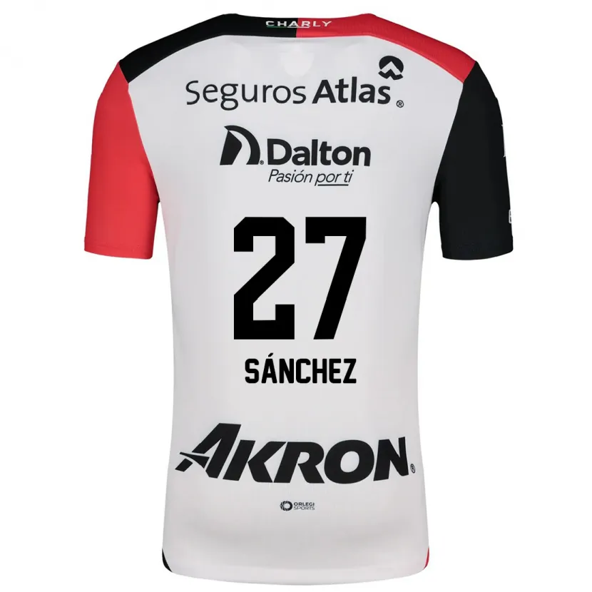 Danxen Damen Antonio Sánchez #27 Weiß Rot Schwarz Auswärtstrikot Trikot 2024/25 T-Shirt Schweiz