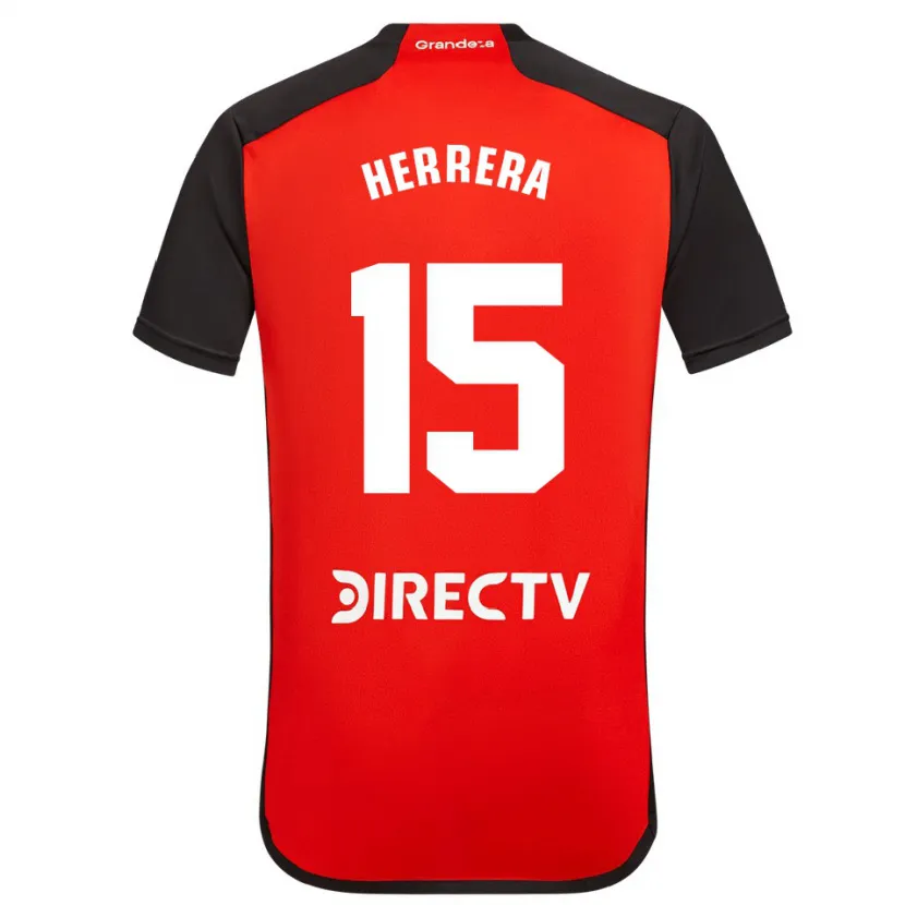 Danxen Damen Andrés Herrera #15 Rot Schwarz Weiß Auswärtstrikot Trikot 2024/25 T-Shirt Schweiz