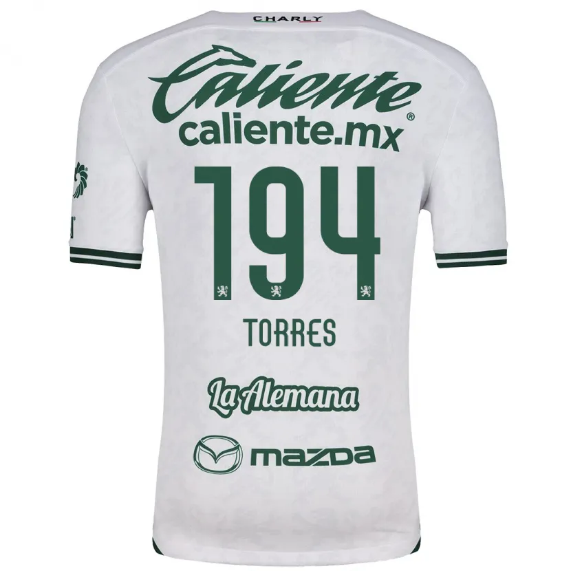 Danxen Damen Erick Torres #194 Weiß Grün Auswärtstrikot Trikot 2024/25 T-Shirt Schweiz