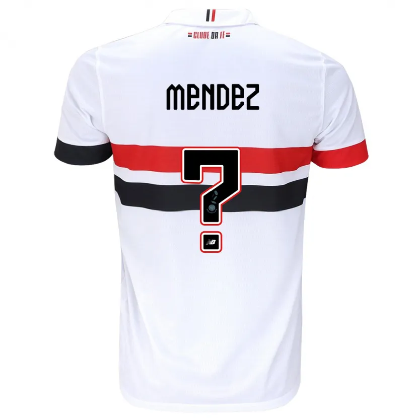 Danxen Kinder Jhegson Méndez #0 Weiß Rot Schwarz Heimtrikot Trikot 2024/25 T-Shirt Schweiz