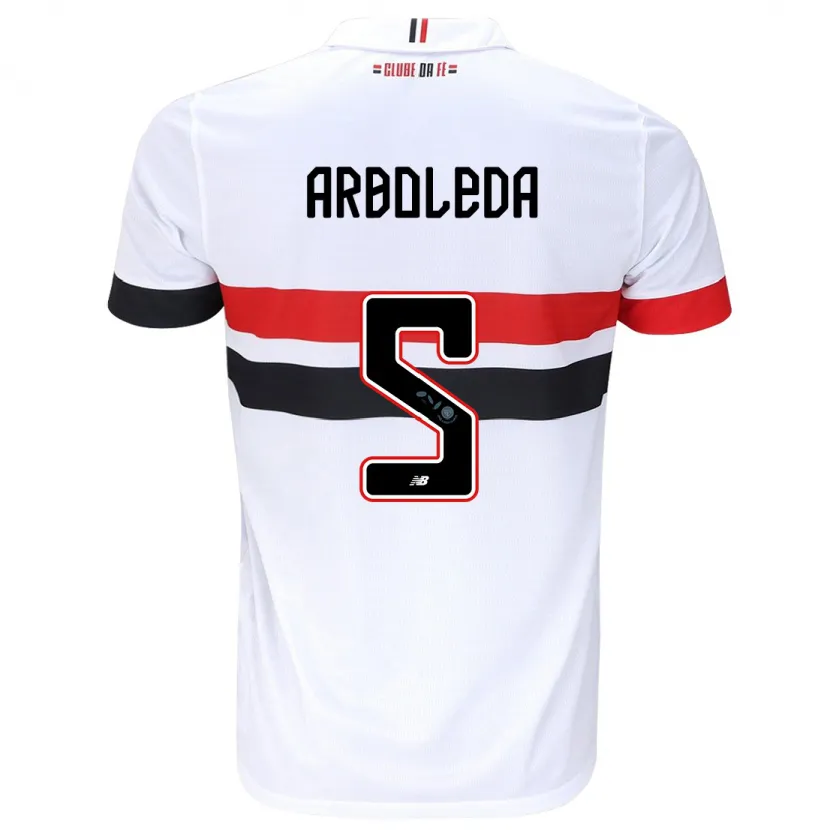 Danxen Kinder Robert Arboleda #5 Weiß Rot Schwarz Heimtrikot Trikot 2024/25 T-Shirt Schweiz