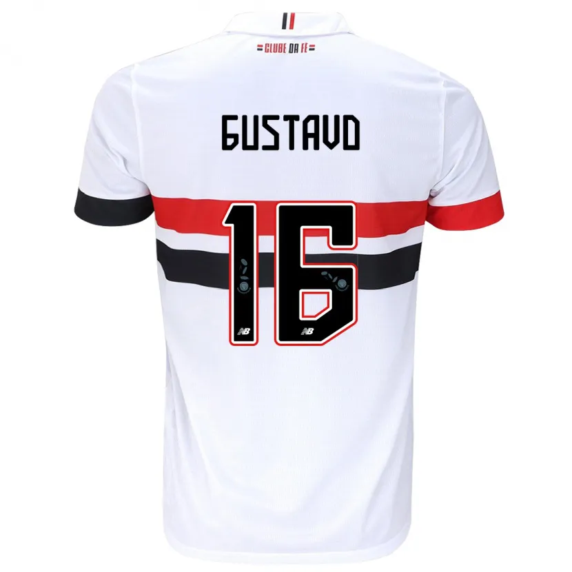 Danxen Kinder Luiz Gustavo #16 Weiß Rot Schwarz Heimtrikot Trikot 2024/25 T-Shirt Schweiz