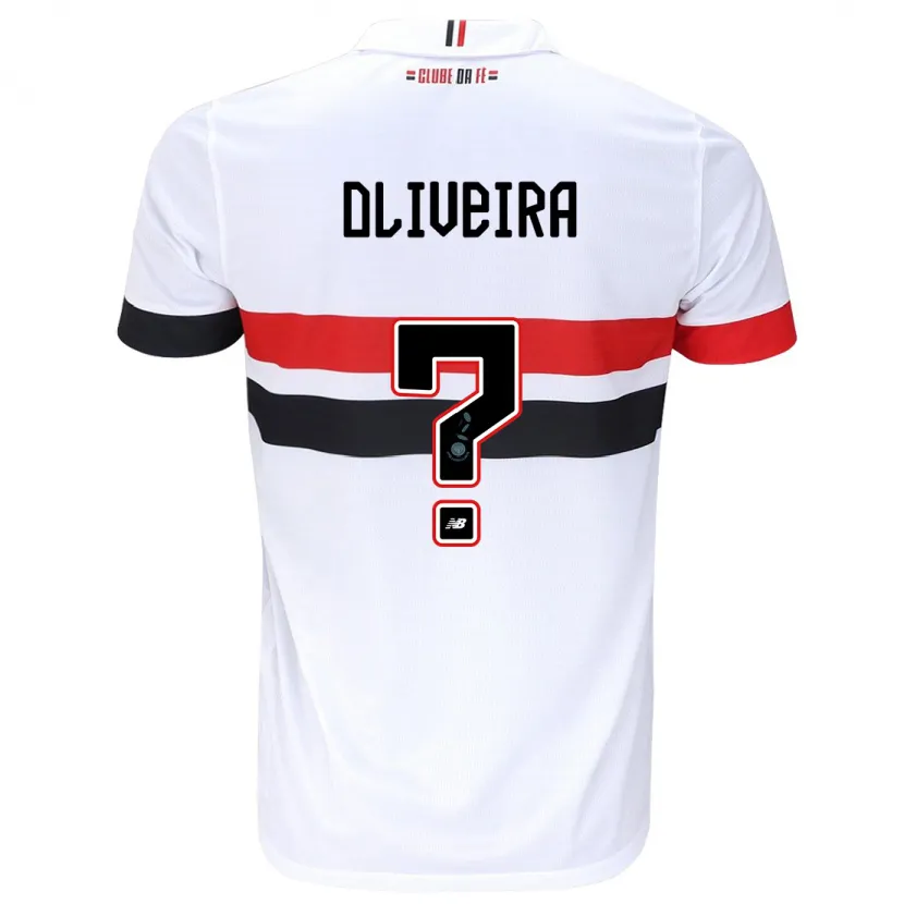 Danxen Kinder Felipe Oliveira #0 Weiß Rot Schwarz Heimtrikot Trikot 2024/25 T-Shirt Schweiz