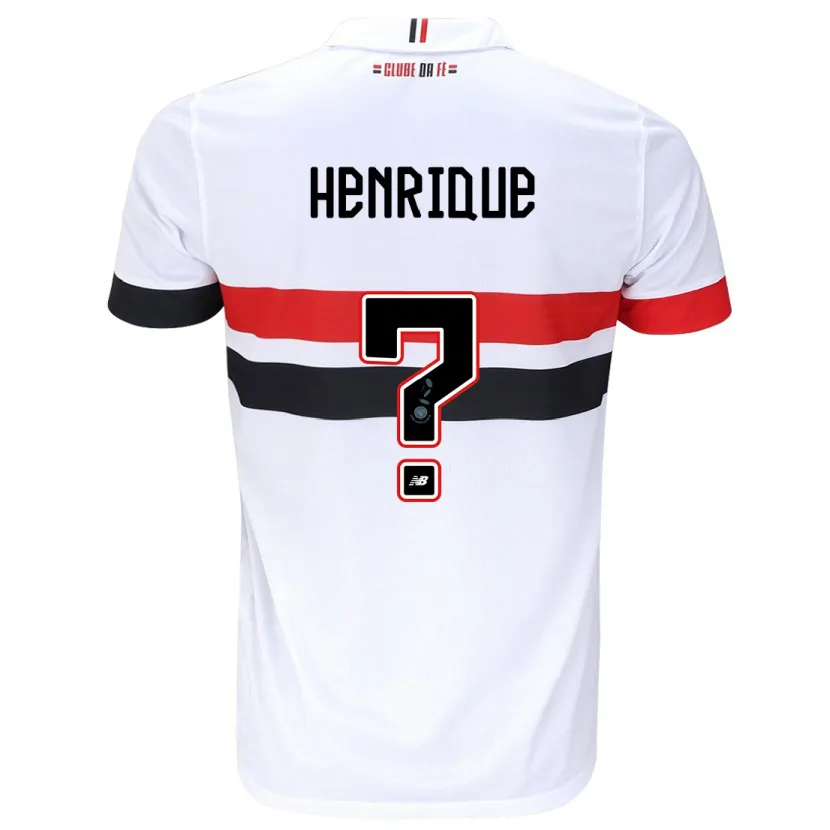 Danxen Kinder Luiz Henrique #0 Weiß Rot Schwarz Heimtrikot Trikot 2024/25 T-Shirt Schweiz