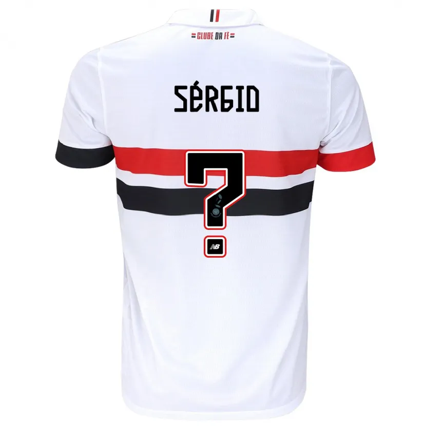 Danxen Kinder Paulo Sérgio #0 Weiß Rot Schwarz Heimtrikot Trikot 2024/25 T-Shirt Schweiz