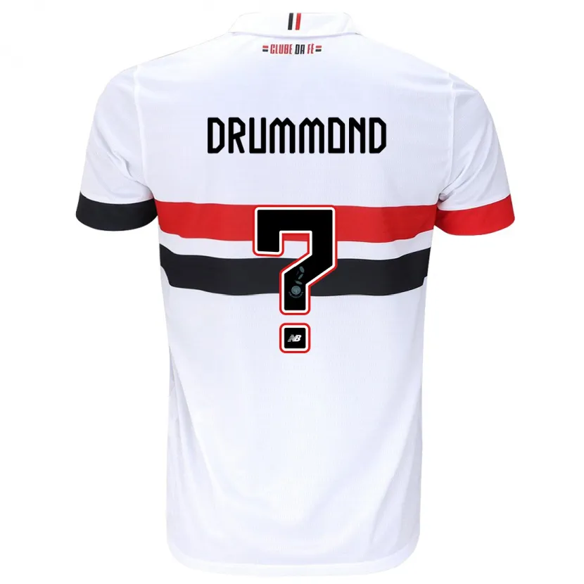 Danxen Kinder Lucca Drummond #0 Weiß Rot Schwarz Heimtrikot Trikot 2024/25 T-Shirt Schweiz