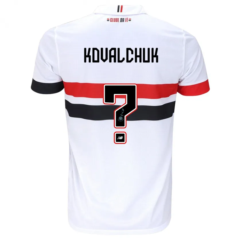 Danxen Kinder Filipp Kovalchuk #0 Weiß Rot Schwarz Heimtrikot Trikot 2024/25 T-Shirt Schweiz